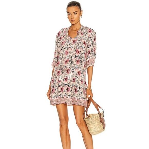 Natalie Martin Stevie vintage flowers lavender dress - Picture 1 of 6